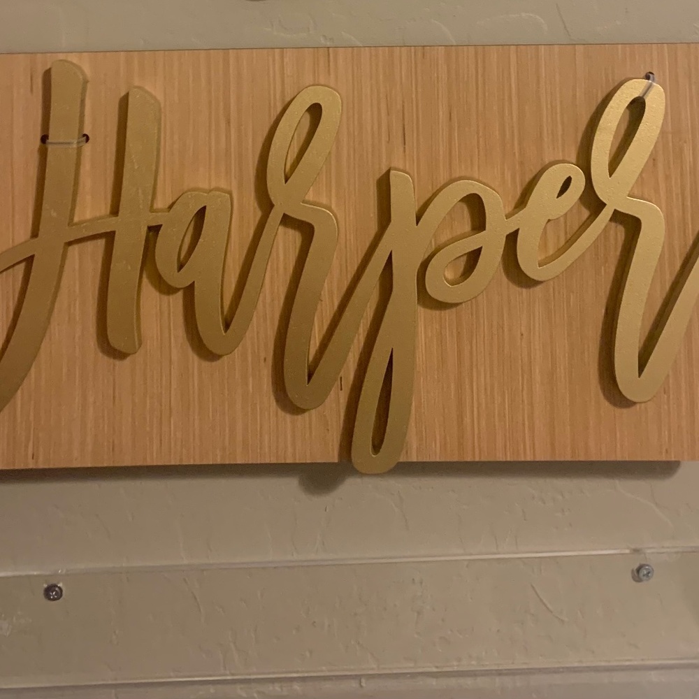 Harper Painted Wooden Name Sign